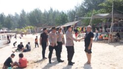 Kapolres Aceh Besar Patroli Pengamanan Serta Memantau Situasi Di Objek Wisata Pantai Lampuuk