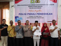 Polres Aceh Besar dan Disdikbud Laksanakan Sosialisasi Polisi Peduli Pendidikan Tahun 2024