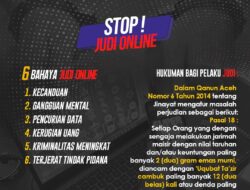 Dirreskrimum Polda Aceh: Perlu Kerja Sama Semua Pihak dalam Memberantas Judi Online