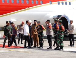 Kapolda Aceh Sambut Kedatangan Presiden Jokowi